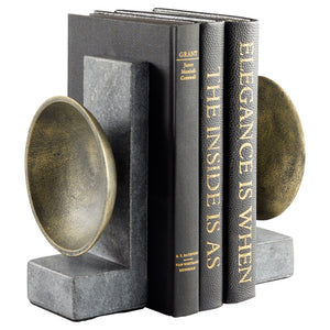Taal Bookends|Black|Brass