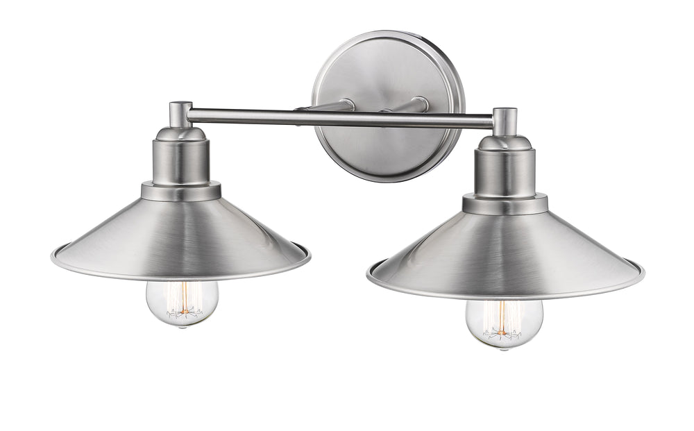 Casa 2 Light Vanity in Brushed Nickel Finish