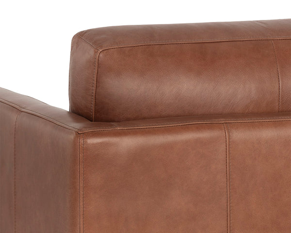 ROGERS ARMCHAIR - SHALIMAR TOBACCO LEATHER