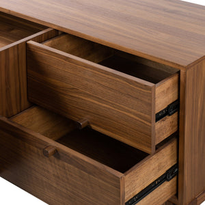 Arturo Media Console - Natural Walnut Veneer