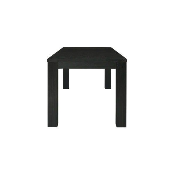 Bedford KD 75" Rect. Dining Table Square Legs, Brushed Black 