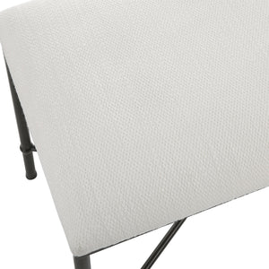 Avenham Small Black Framed Bench