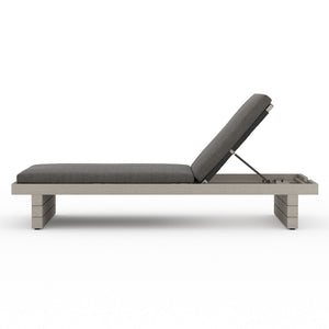 Leroy Outdoor Chaise in Grey/Charcoal