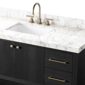 Anthem Single Wide Vanity - Black Wash Oak Veneer