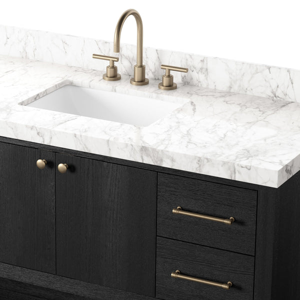 Anthem Single Wide Vanity - Black Wash Oak Veneer