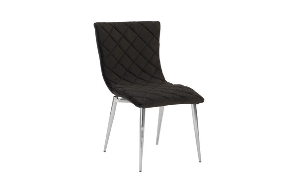 Cayman Dining Chair, Black Velvet