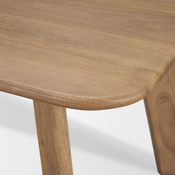 Welborn 84" Light Brown Wood Rectangular Dining Table