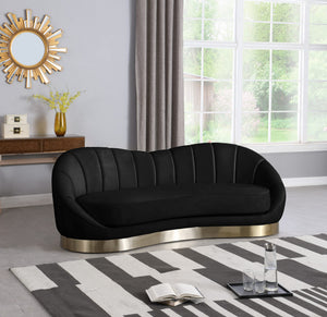 Jesse Sofa In Black Velvet