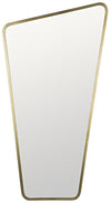 Juliet Industrial Steel Mirror in Antique Brass Finish