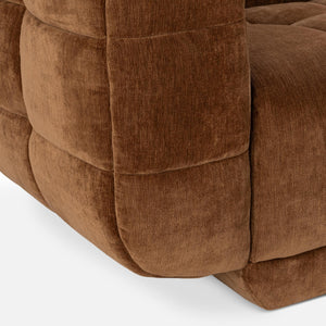 Thea Upholstered Sofa with Hand-Tufted Accents - Bronze