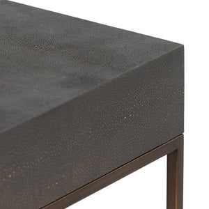 Shagreen Desk In Grey Shagreen
