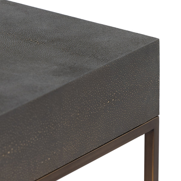 Shagreen Desk In Grey Shagreen