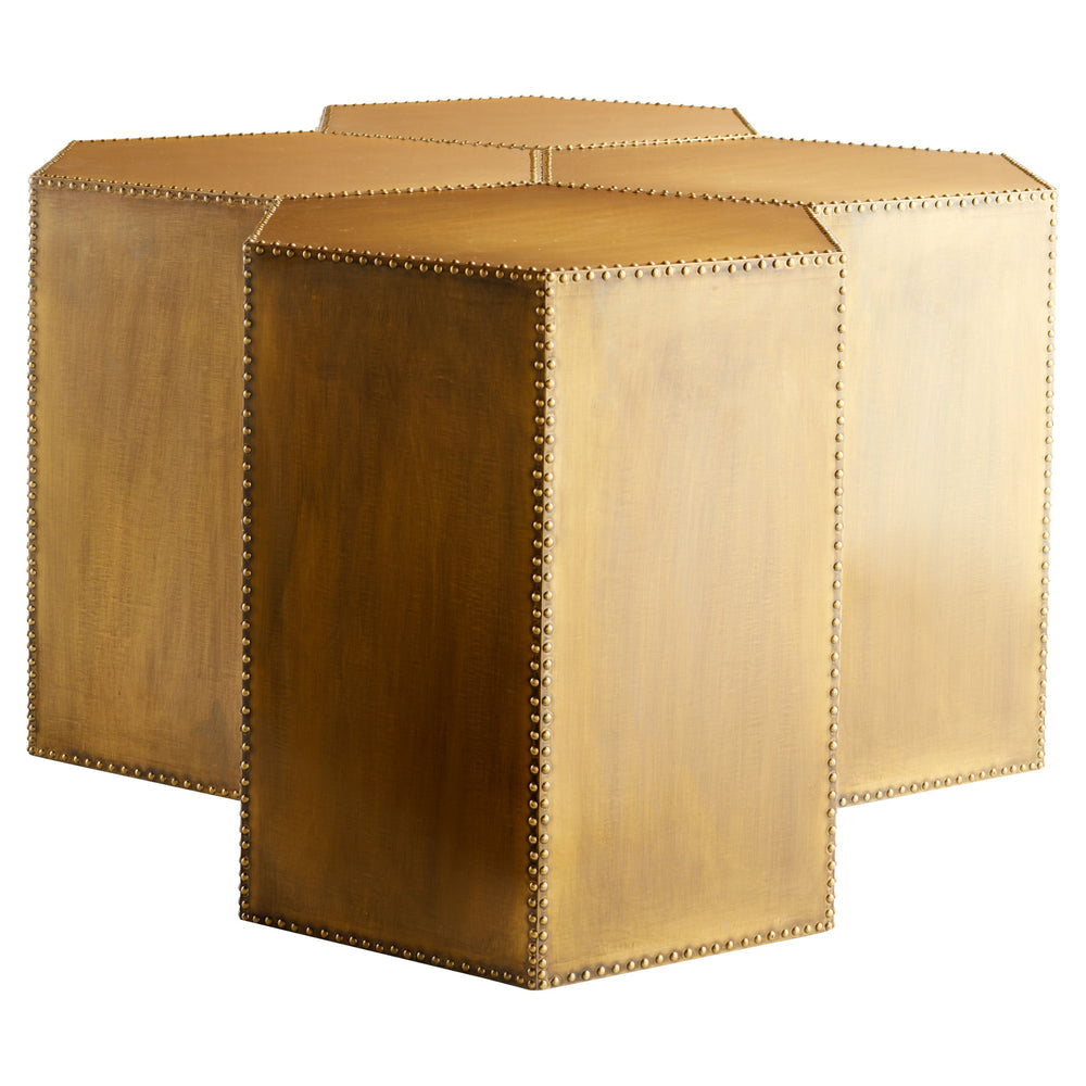 Korio Accent Table| Brass