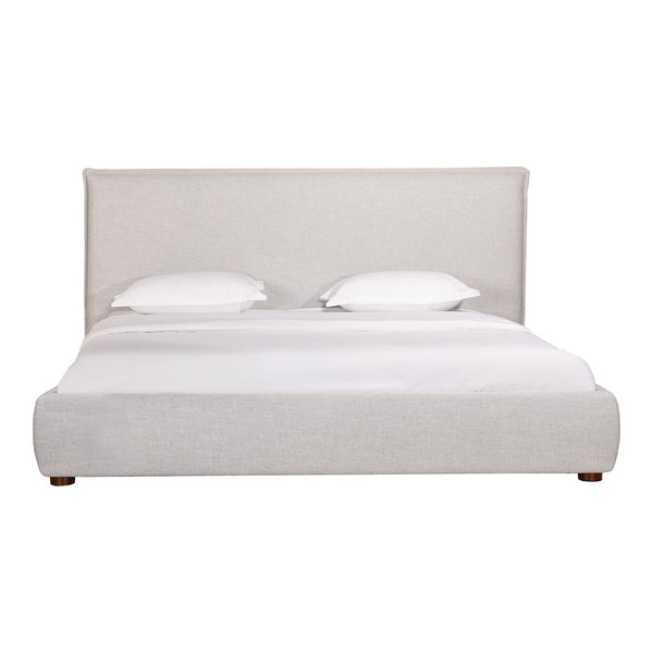 Moe's Luzon King Bed in Light Grey Linen