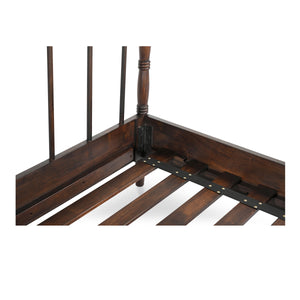 Moe's Vivian King Bed in Dark Brown