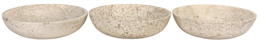 White Marble Trio Bowls Set