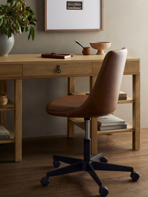 Lyka Desk Chair In Sonoma Chestnut