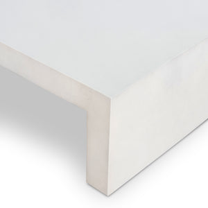 Parish Coffee Table In White Concrete