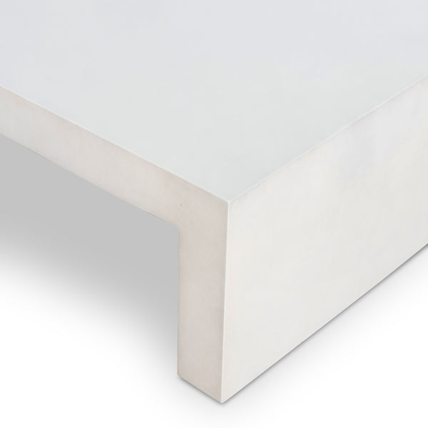 Parish Coffee Table In White Concrete