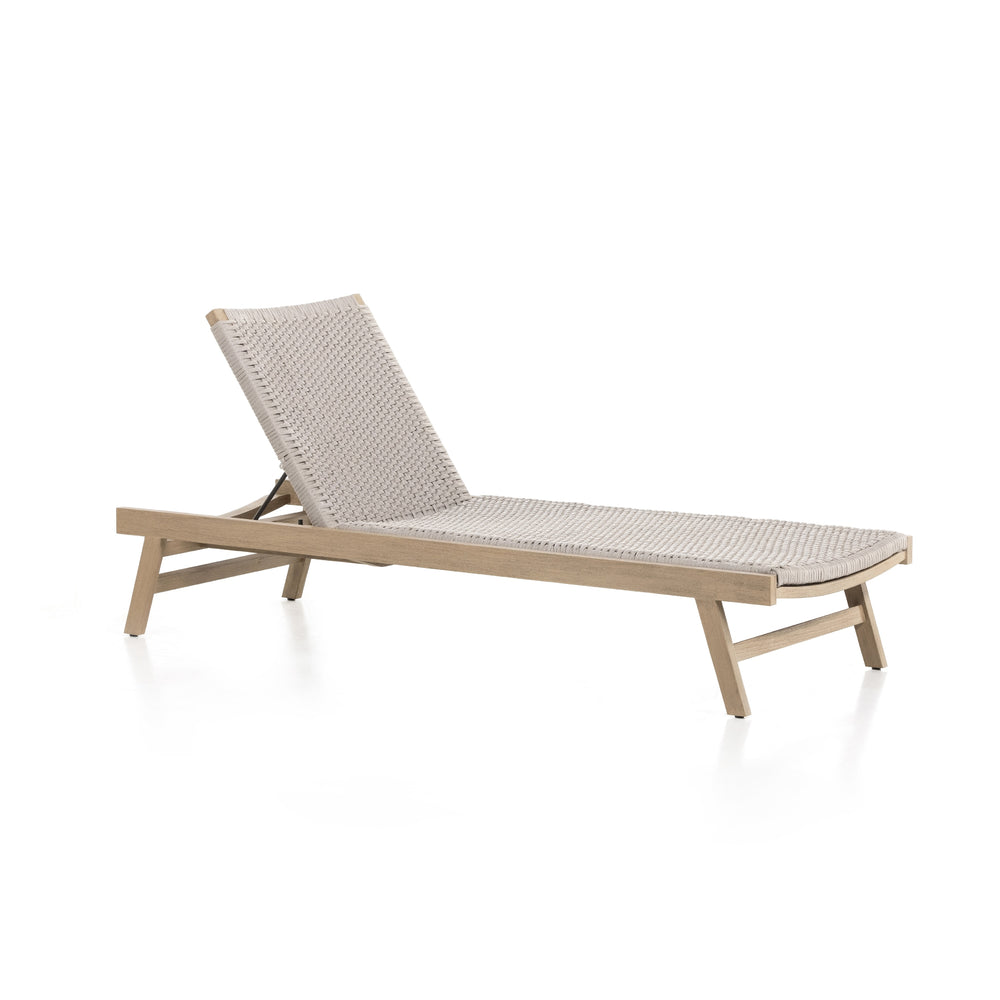 Delano Outdoor Chaise Lounge In Brown