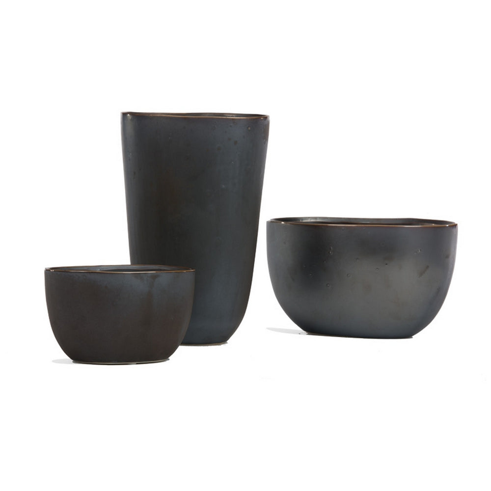Meteor Cachepots and Vase