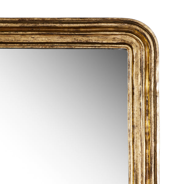 Vintage Louis Floor Mirror In Antiqued