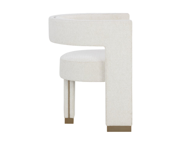 ADAMINA DINING ARMCHAIR - RHEA LIGHT BARLEY
