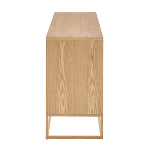 Ingrid KD Sideboard w/ 4 Doors, Natural 