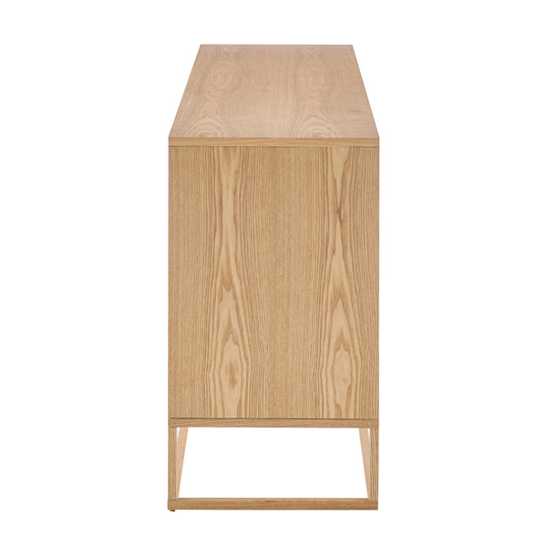 Ingrid KD Sideboard w/ 4 Doors, Natural 