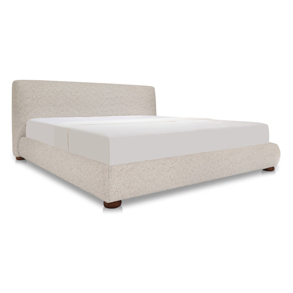 Moe's Beau Storage Bed in Light Grey