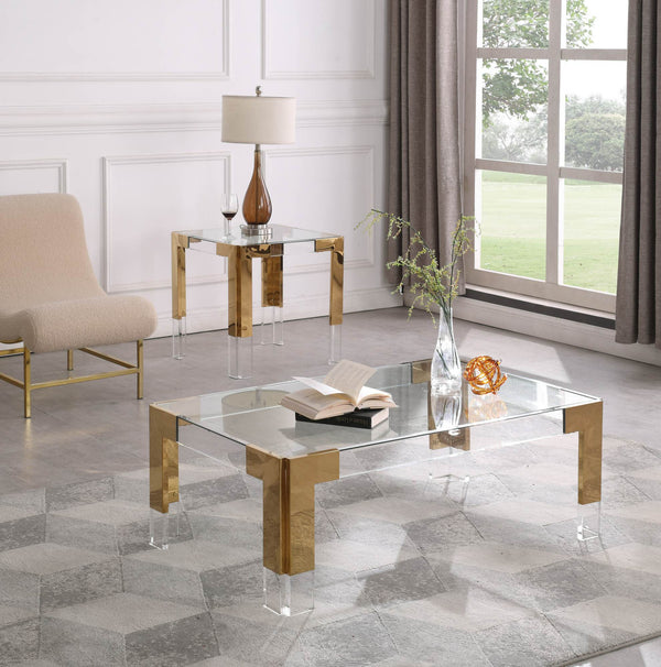Alberto Coffee Table In Gold