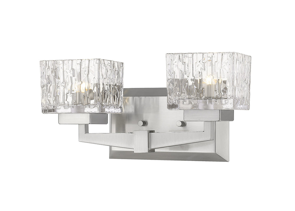 Rubicon 2 Light Vanity in Brushed Nickel Finish