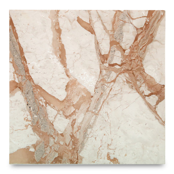 Layla Side Table in Breccia Marble