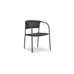 Moe's Zola Outdoor Dining Chair Set of 2 Dark Brown