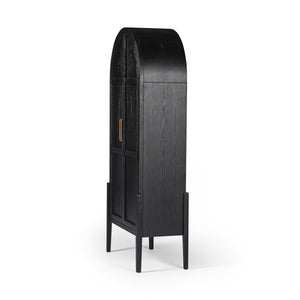 Tolle Panel Door Cabinet In Drifted Mat Blk