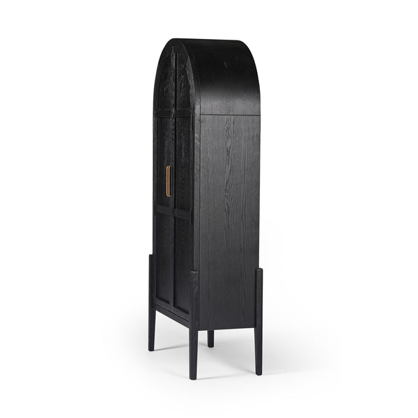 Tolle Panel Door Cabinet In Drifted Mat Blk