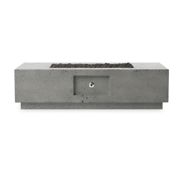 Kenton Outdoor Fire Table In Pewter Concrete