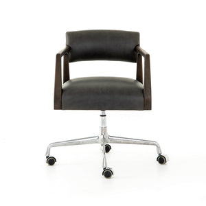 Tyler Traditional Desk Chair-Chaps Ebony