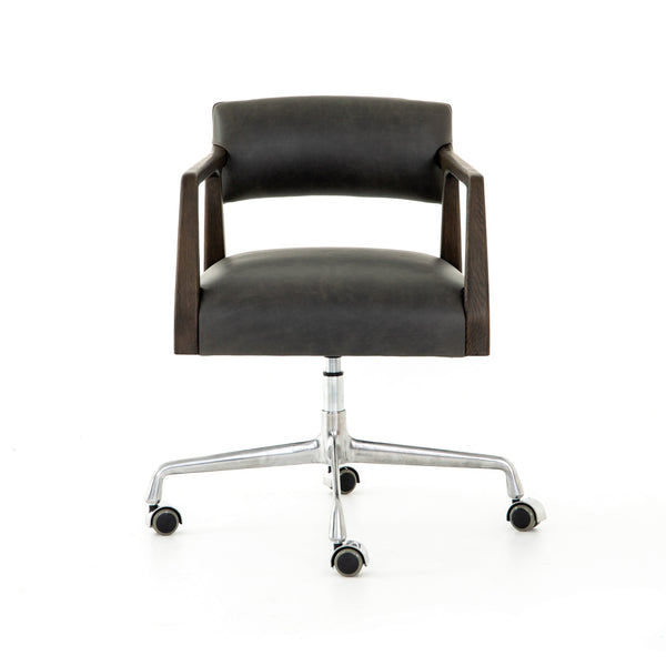 Tyler Traditional Desk Chair-Chaps Ebony