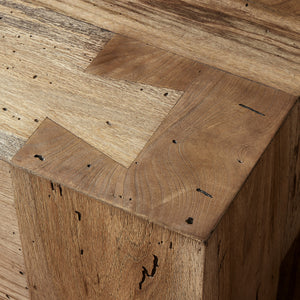 Abaso Accent Bench in Rustic Wormwood Oak