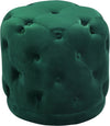 Joshua Ottoman/Stool In Green Velvet