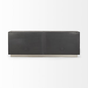 Roxdale 82.0L x 18.0W x 29.0H Acid Wash Metal Sideboard