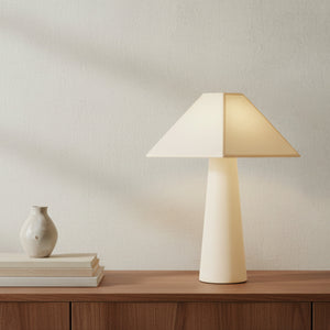 Gigi Table Lamp in Cream by Moe's