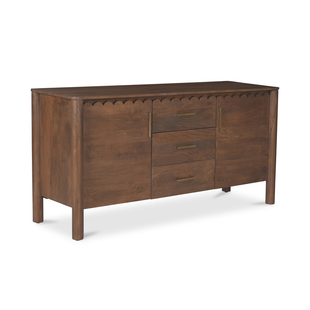 Wiley 3 Drawer Sideboard in Vintage Brown