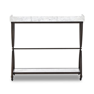 Six Beers Table - Honed White Marble