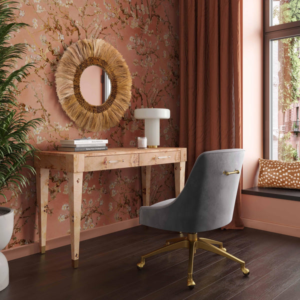 Brandyss Natural Burl Work Desk