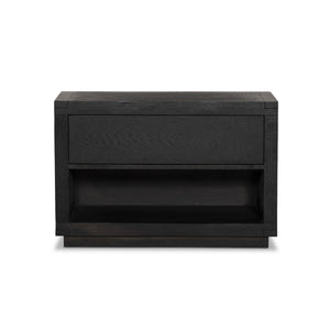 Warby Nightstand - Worn Black Veneer