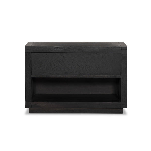Warby Nightstand - Worn Black Veneer
