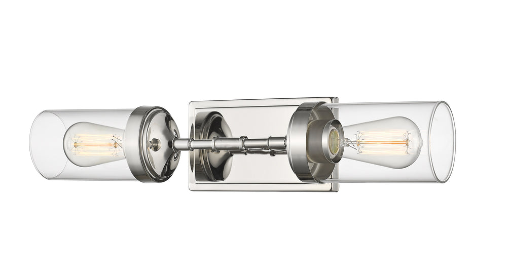 Calliope 2 Light Wall Sconce in Polished Nickel Finish