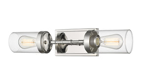 Calliope 2 Light Wall Sconce in Polished Nickel Finish